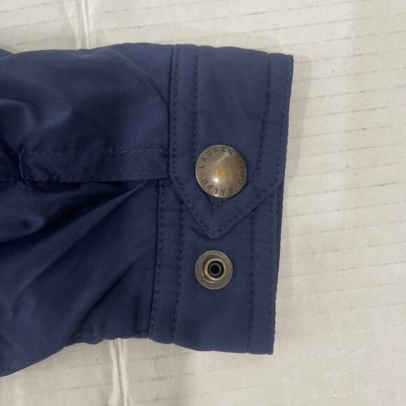 Polo Ralph Lauren Baby Jacket 12 Months Navy Blue Full-Zip Lightweight Hooded - Picture 7 of 13